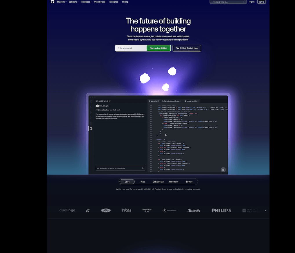 Full-page WebP screenshot of GitHub.com at 1920px width captured via Screenshotrun API