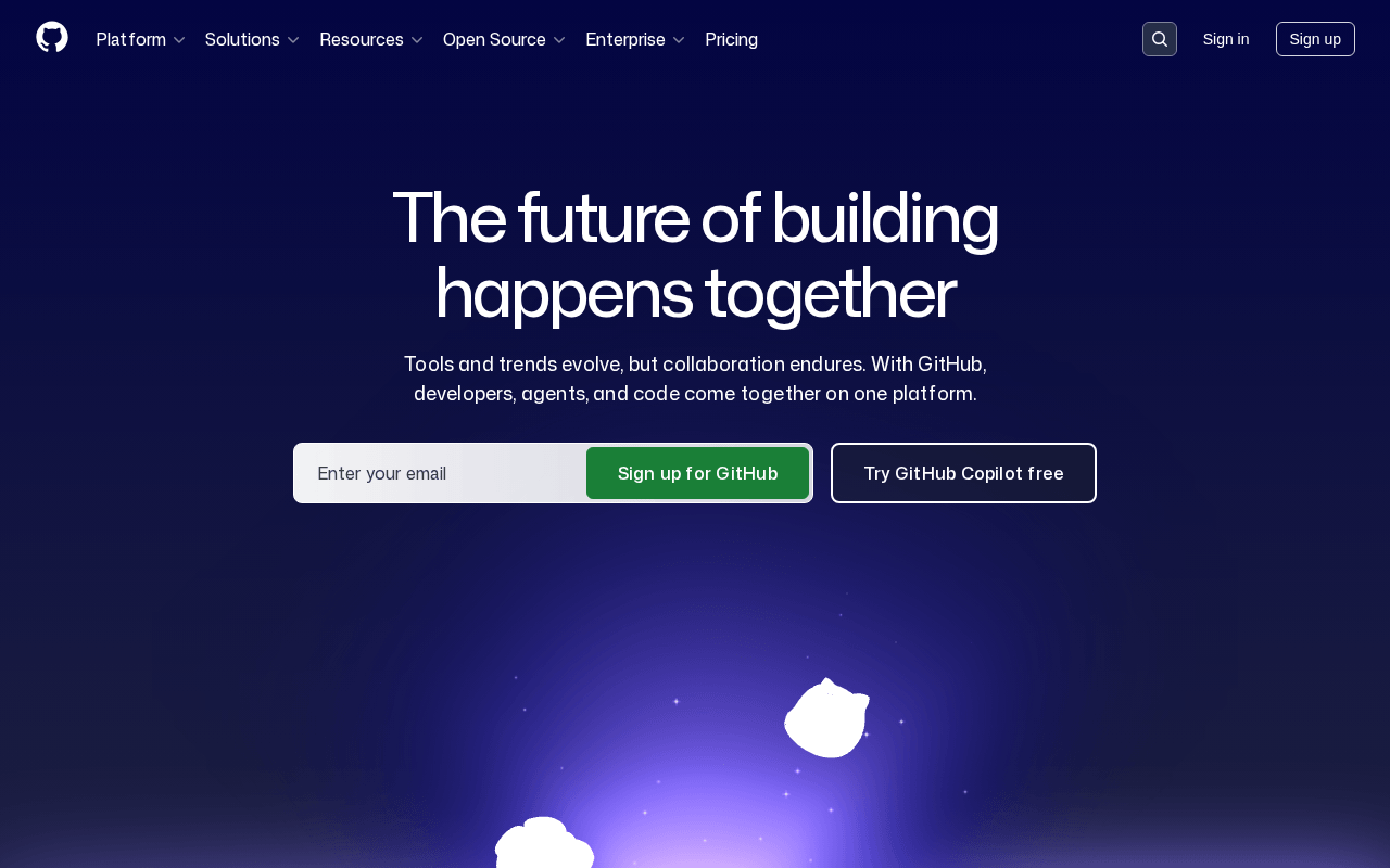 Screenshot of GitHub.com captured using the fetch API method with Screenshotrun