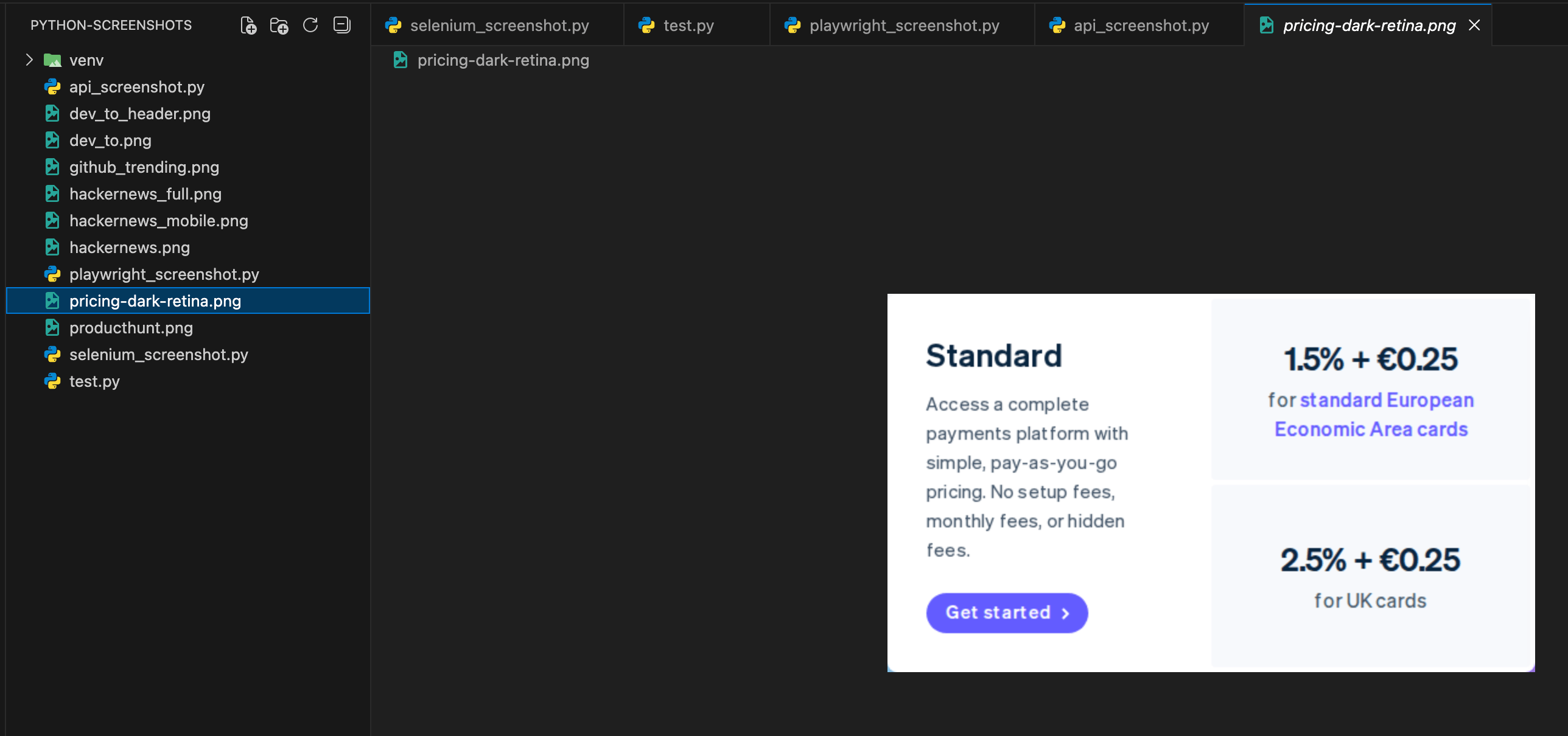 Dark mode + retina result: same element
