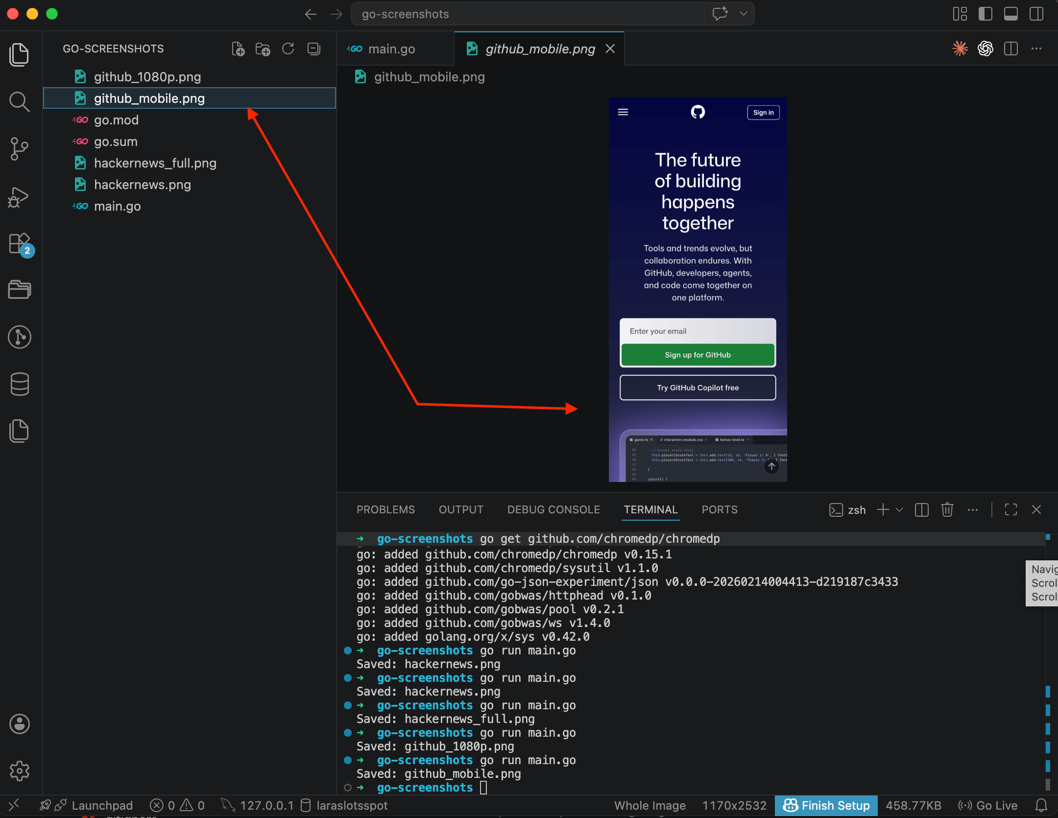 GitHub in mobile layout with hamburger menu, vertical layout, and Sign In button