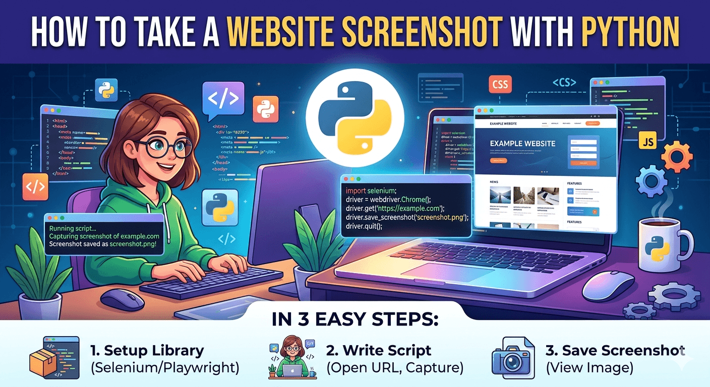How to take a website screenshot with Python
