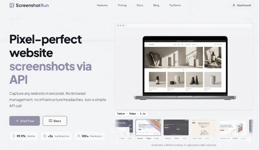 Best Screenshot API in 2026: Honest Comparison for Developers