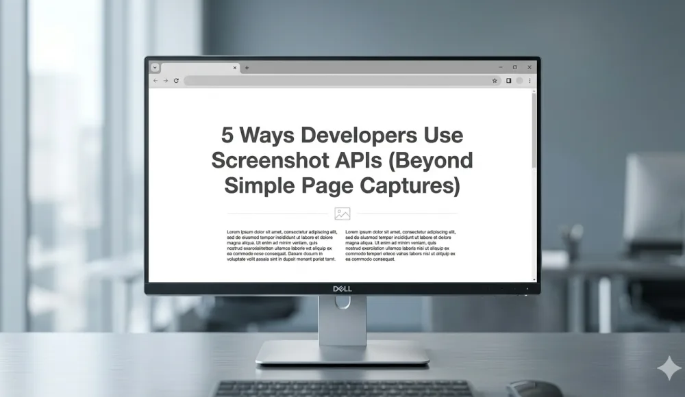 5 Ways Developers Use Screenshot APIs (Beyond Simple Page Captures)