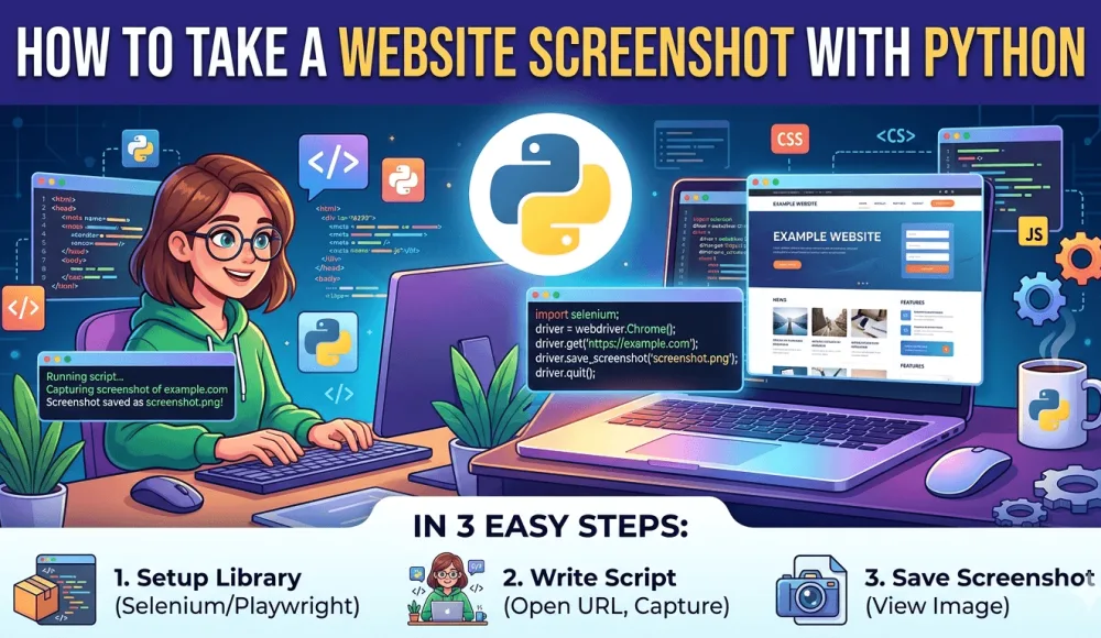 How to take a website screenshot with Python