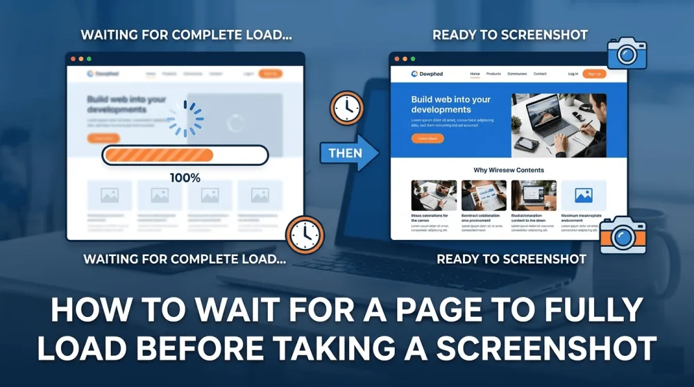 Wait for page to fully load before screenshot: 4 strategies