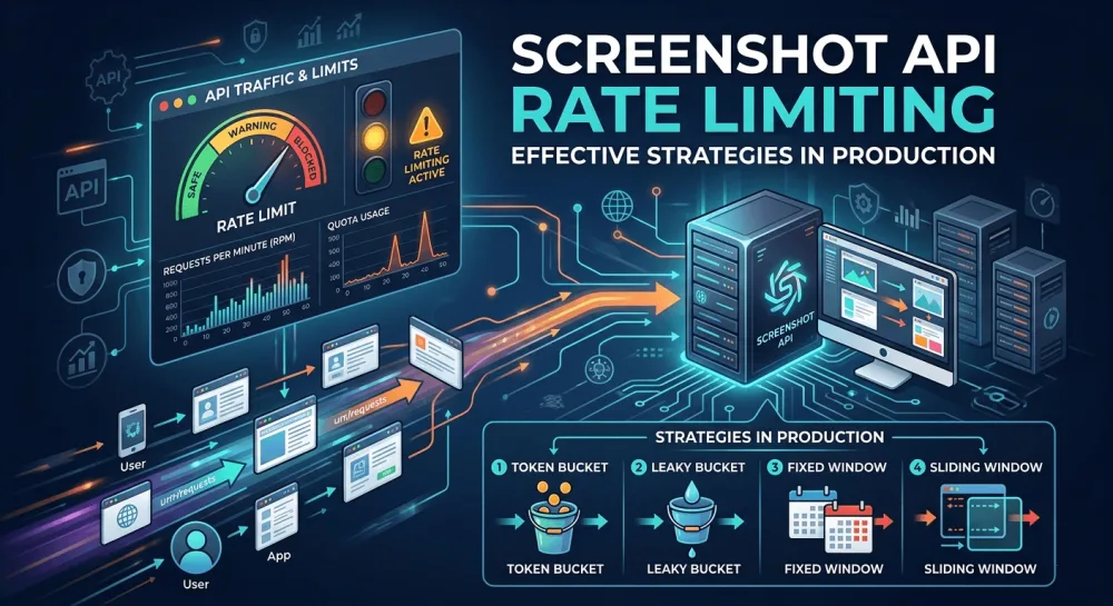 Screenshot API rate limiting strategies in production