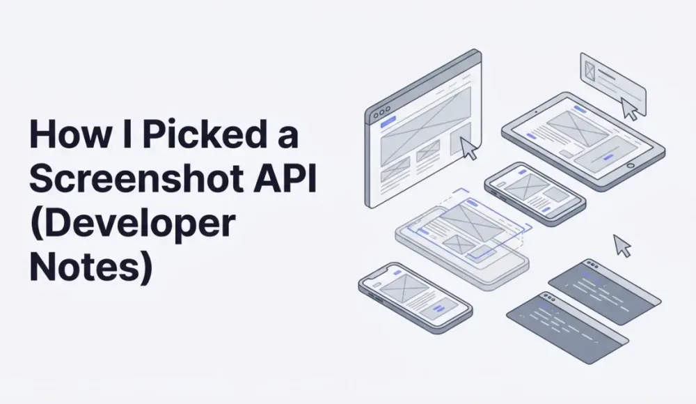 How I Picked a Screenshot API (Developer Notes)