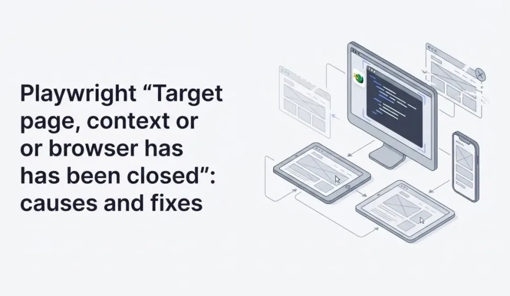 Playwright "Target page, context or browser has been closed": causes and fixes