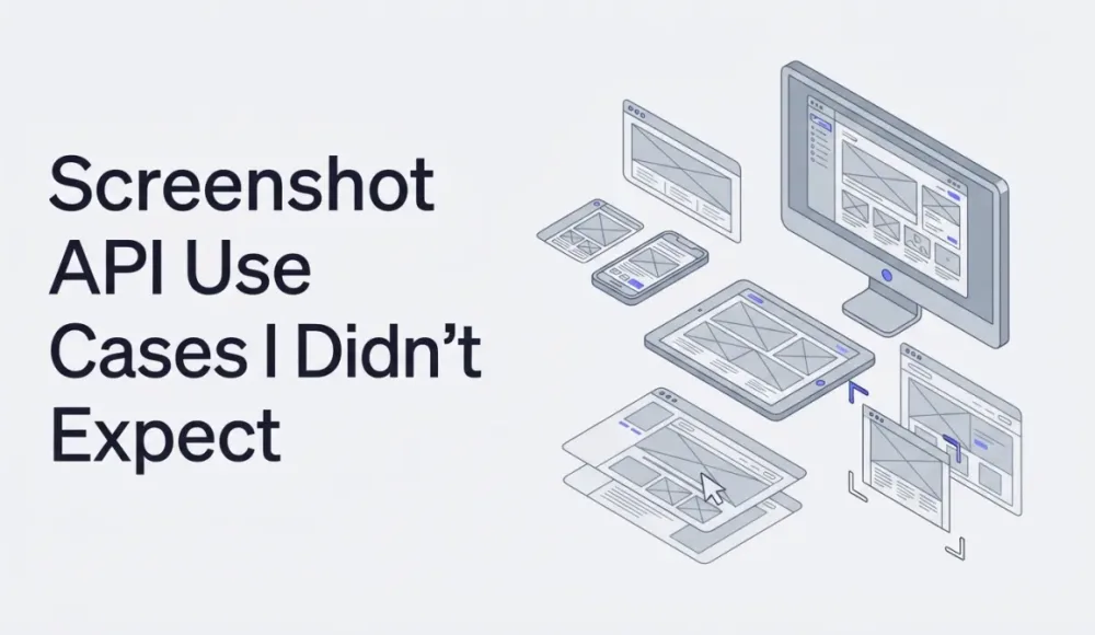 Screenshot API Use Cases I Didn't Expect