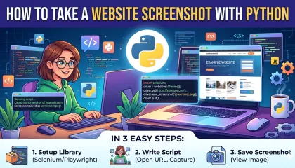 How to take a website screenshot with Python