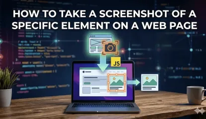 How to take a screenshot of a specific element on a web page