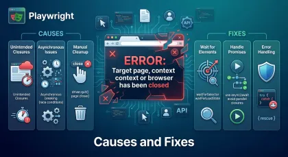 Playwright "Target page, context or browser has been closed": causes and fixes