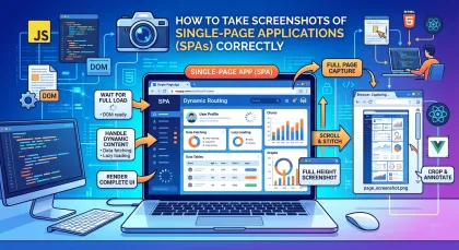 How to take screenshots of single-page applications (SPAs) correctly
