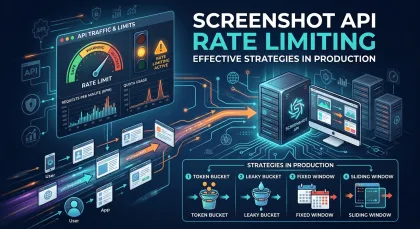 Screenshot API rate limiting strategies in production