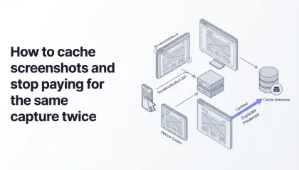 How to cache screenshots and stop paying for the same capture twice