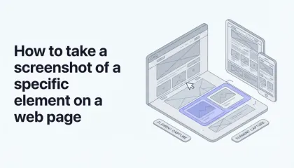 How to take a screenshot of a specific element on a web page