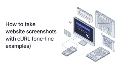 How to take website screenshots with cURL (one-line examples)